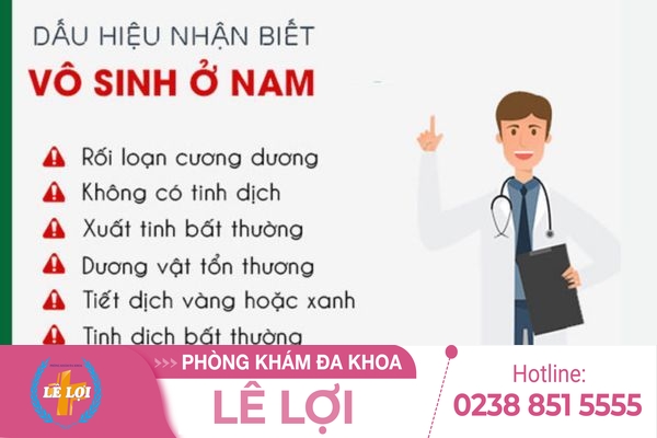 Những dấu hiệu vô sinh nam thường gặp hiện nay